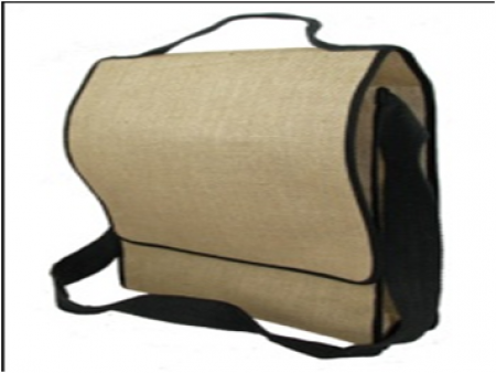 Jute Conference Bags With One Color logo print on the both side Design 2